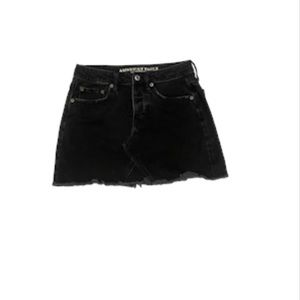 American eagle black denim skirt